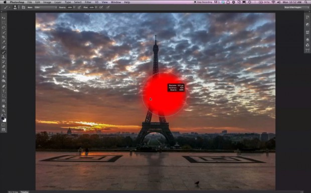 Adobe Photoshop CS6: Pinseleinstellungen sichtbar.